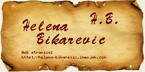 Helena Bikarević vizit kartica